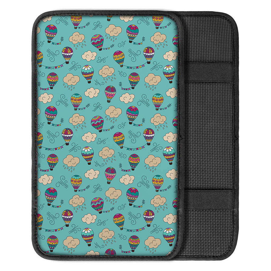 Cartoon Air Balloon Pattern Print Car Center Console Cover