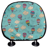 Cartoon Air Balloon Pattern Print Car Headrest Covers