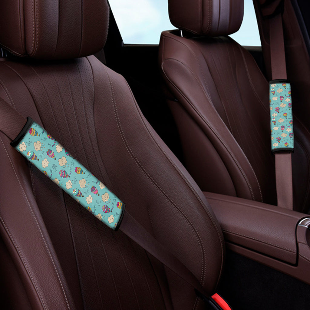 Cartoon Air Balloon Pattern Print Car Seat Belt Covers