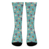 Cartoon Air Balloon Pattern Print Crew Socks