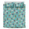 Cartoon Air Balloon Pattern Print Duvet Cover Bedding Set