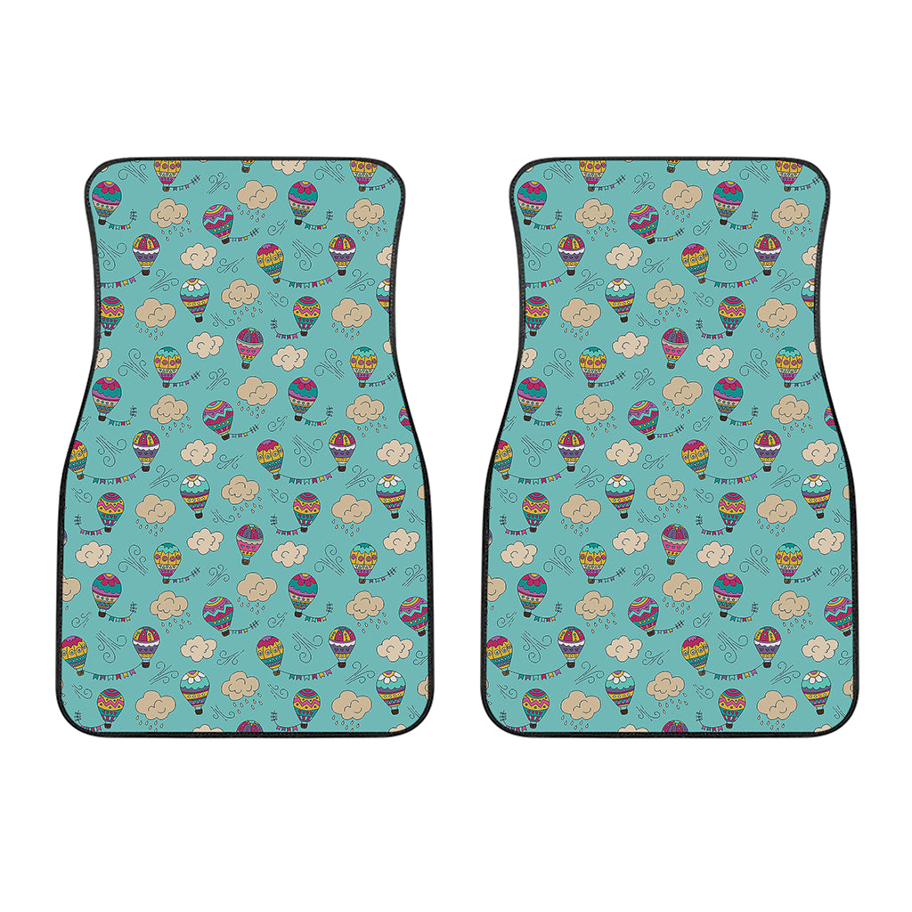 Cartoon Air Balloon Pattern Print Front Car Floor Mats