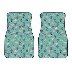 Cartoon Air Balloon Pattern Print Front Car Floor Mats