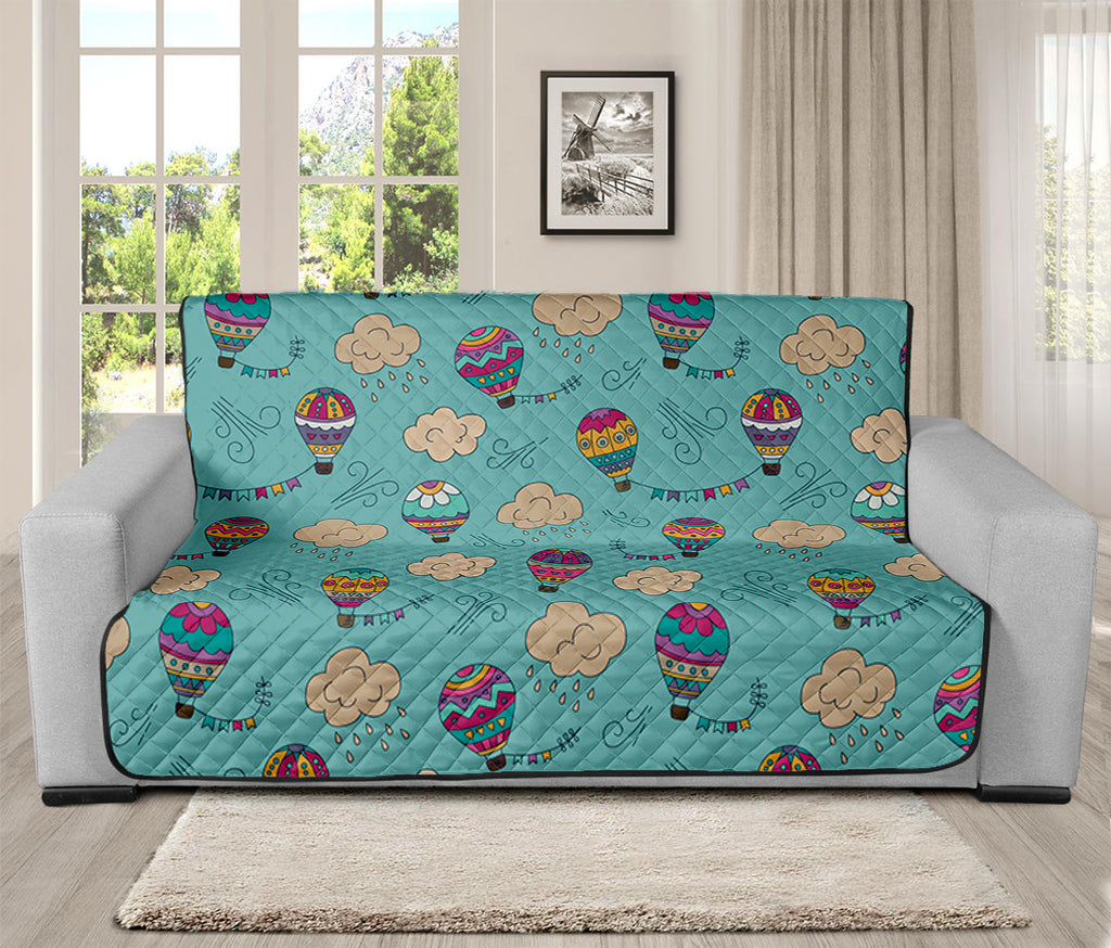 Cartoon Air Balloon Pattern Print Futon Protector