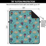 Cartoon Air Balloon Pattern Print Futon Protector