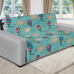 Cartoon Air Balloon Pattern Print Futon Protector