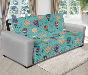 Cartoon Air Balloon Pattern Print Futon Protector