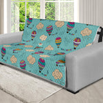 Cartoon Air Balloon Pattern Print Futon Protector