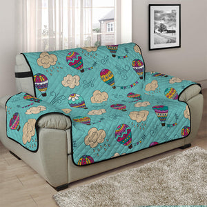 Cartoon Air Balloon Pattern Print Half Sofa Protector