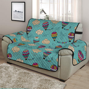 Cartoon Air Balloon Pattern Print Half Sofa Protector