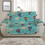 Cartoon Air Balloon Pattern Print Half Sofa Protector