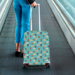 Cartoon Air Balloon Pattern Print Luggage Cover