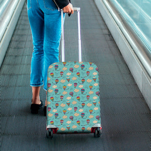 Cartoon Air Balloon Pattern Print Luggage Cover