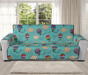 Cartoon Air Balloon Pattern Print Oversized Sofa Protector