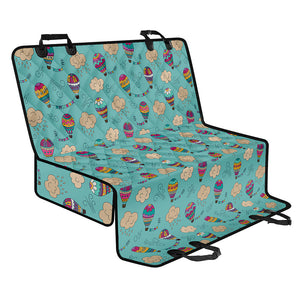 Cartoon Air Balloon Pattern Print Pet Car Back Seat Cover