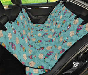 Cartoon Air Balloon Pattern Print Pet Car Back Seat Cover