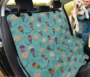 Cartoon Air Balloon Pattern Print Pet Car Back Seat Cover