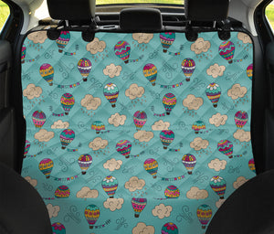 Cartoon Air Balloon Pattern Print Pet Car Back Seat Cover