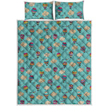 Cartoon Air Balloon Pattern Print Quilt Bed Set