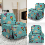 Cartoon Air Balloon Pattern Print Recliner Slipcover