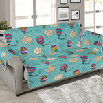 Cartoon Air Balloon Pattern Print Sofa Protector