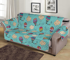 Cartoon Air Balloon Pattern Print Sofa Protector