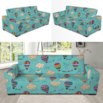 Cartoon Air Balloon Pattern Print Sofa Slipcover