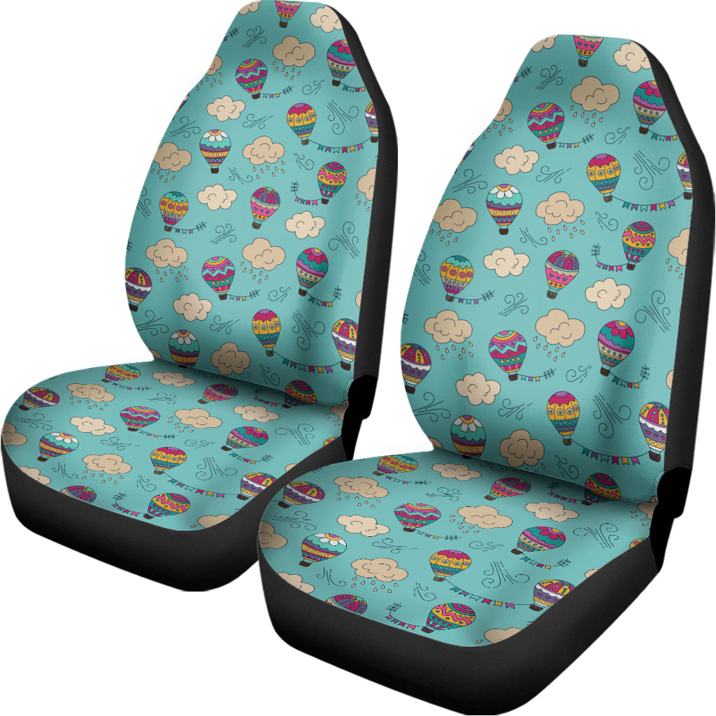 Cartoon Air Balloon Pattern Print Universal Fit Car Seat Covers