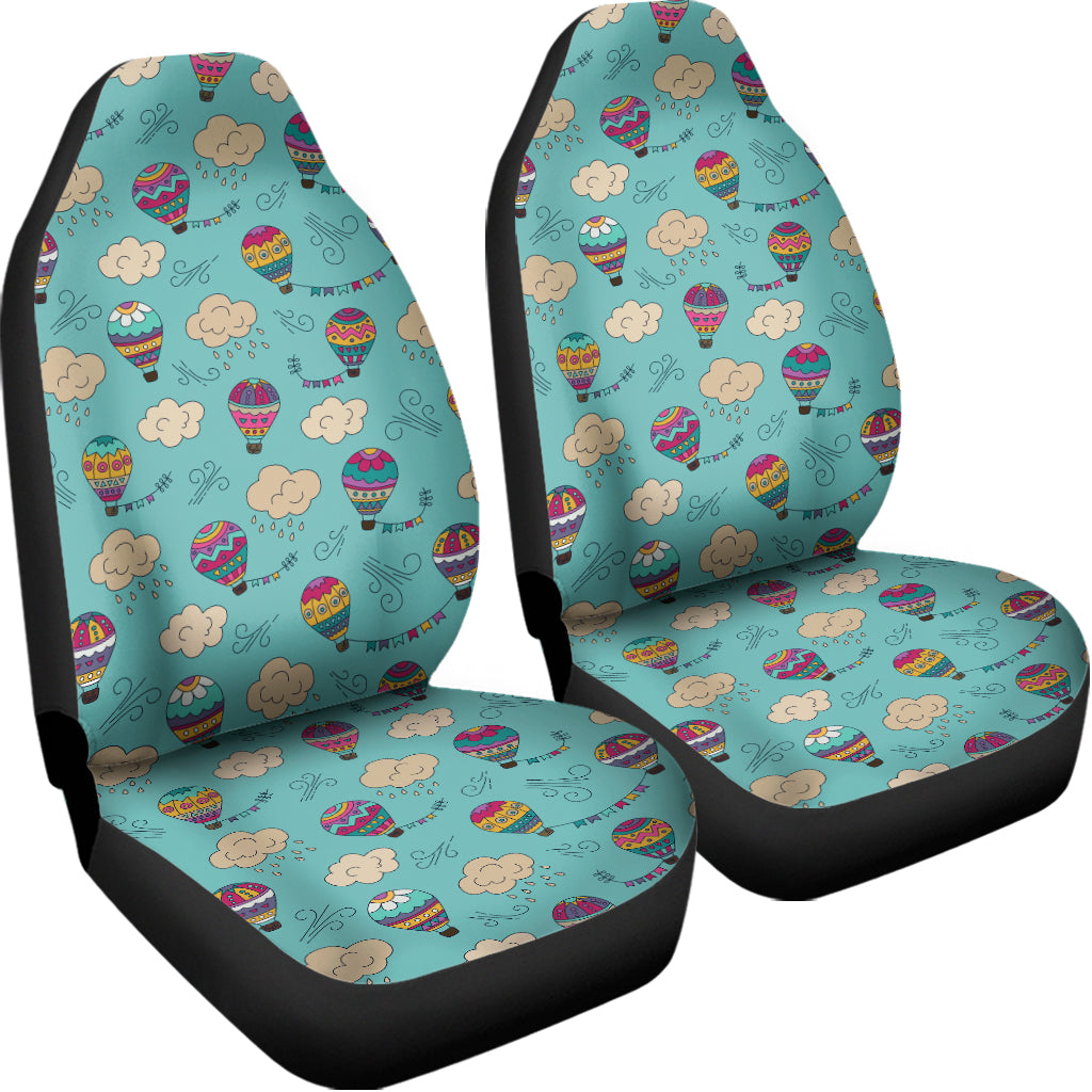 Cartoon Air Balloon Pattern Print Universal Fit Car Seat Covers