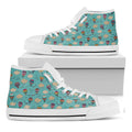 Cartoon Air Balloon Pattern Print White High Top Sneakers