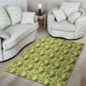 Cartoon Avocado Pattern Print Area Rug