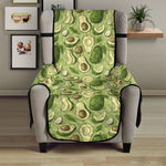 Cartoon Avocado Pattern Print Armchair Protector