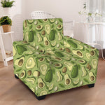 Cartoon Avocado Pattern Print Armchair Slipcover