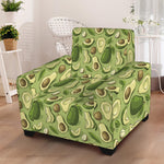 Cartoon Avocado Pattern Print Armchair Slipcover