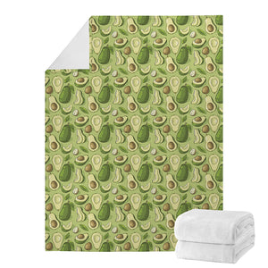 Cartoon Avocado Pattern Print Blanket