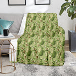 Cartoon Avocado Pattern Print Blanket