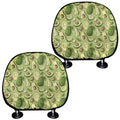Cartoon Avocado Pattern Print Car Headrest Covers