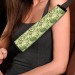 Cartoon Avocado Pattern Print Car Seat Belt Covers