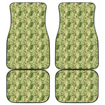 Cartoon Avocado Pattern Print Front and Back Car Floor Mats