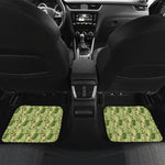 Cartoon Avocado Pattern Print Front and Back Car Floor Mats