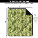 Cartoon Avocado Pattern Print Futon Protector