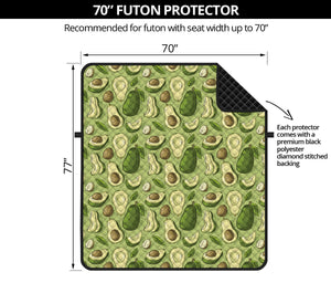 Cartoon Avocado Pattern Print Futon Protector