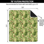 Cartoon Avocado Pattern Print Futon Protector