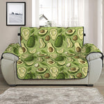 Cartoon Avocado Pattern Print Half Sofa Protector