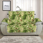 Cartoon Avocado Pattern Print Half Sofa Protector