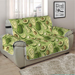 Cartoon Avocado Pattern Print Half Sofa Protector