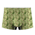 Cartoon Avocado Pattern Print Men's Boxer Briefs