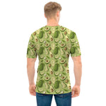 Cartoon Avocado Pattern Print Men's T-Shirt