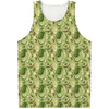 Cartoon Avocado Pattern Print Men's Tank Top