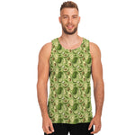 Cartoon Avocado Pattern Print Men's Tank Top